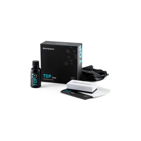 Гидрофобное керамическое покрытие для кузова Shine Systems TOP Coat, 30 мл (набор) SS479 Гидрофобное керамическое покрытие для кузова Shine Systems TOP Coat, 30 мл (набор) SS479