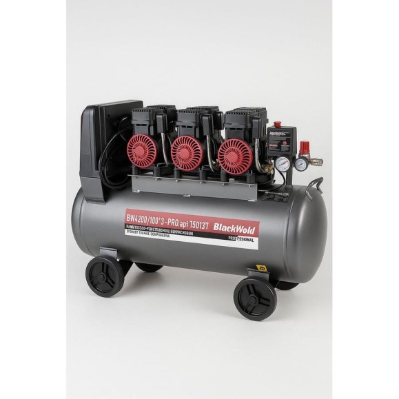 Компрессор коаксильный безмасляный BlackWeld BW4200/100_3-PRO 100л 150137