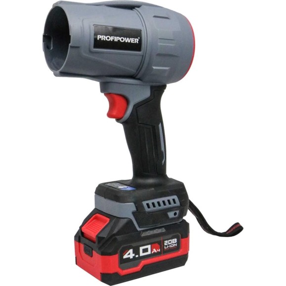 Аккумуляторная бесщеточная воздуходувка Profipower Tornado MKBUB-18V (Li-ion-1 шт, 4.0 Ач, З/У, в коробке) E0225 Аккумуляторная бесщеточная воздуходувка Profipower Tornado MKBUB-18V (Li-ion-1 шт, 4.0 Ач, З/У, в коробке) E0225