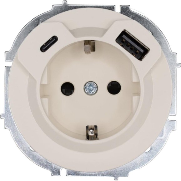 Розетка с/з TC + USB разъем Lezard OSEN слоновая кость 743-9088-181TC Розетка с/з TC + USB разъем Lezard OSEN слоновая кость 743-9088-181TC