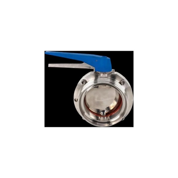Затвор дисковый резьбовой нержавеющий NEWKEY Силикон, AISI304 DN20 (3/4), (CF8), PN8 NK-DZmSil20/4