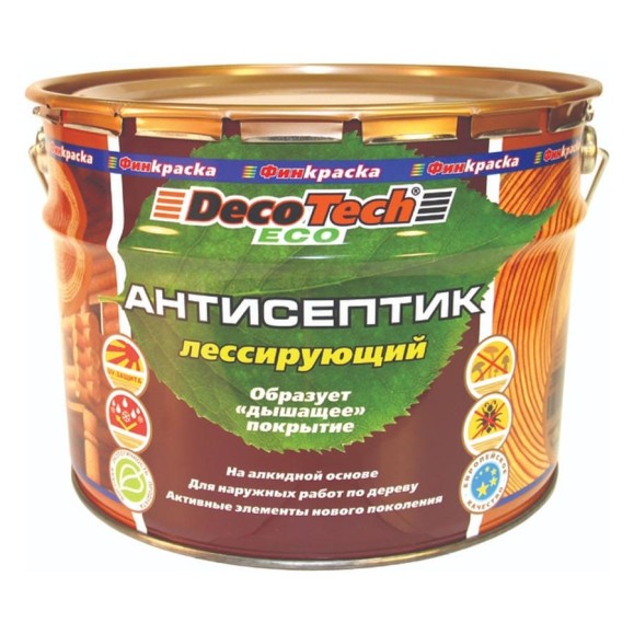 Антисептик DecoTech Eco, палисандр, 10л, oсновной 00-00014475 Антисептик DecoTech Eco, палисандр, 10л, oсновной 00-00014475