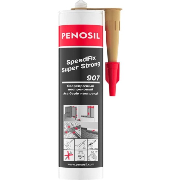 Клей монтажный каучуковый с высокой прочностью Penosil SpeedFix Super Strong 907 280 мл бежевый H5153 Клей монтажный каучуковый с высокой прочностью Penosil SpeedFix Super Strong 907 280 мл бежевый H5153