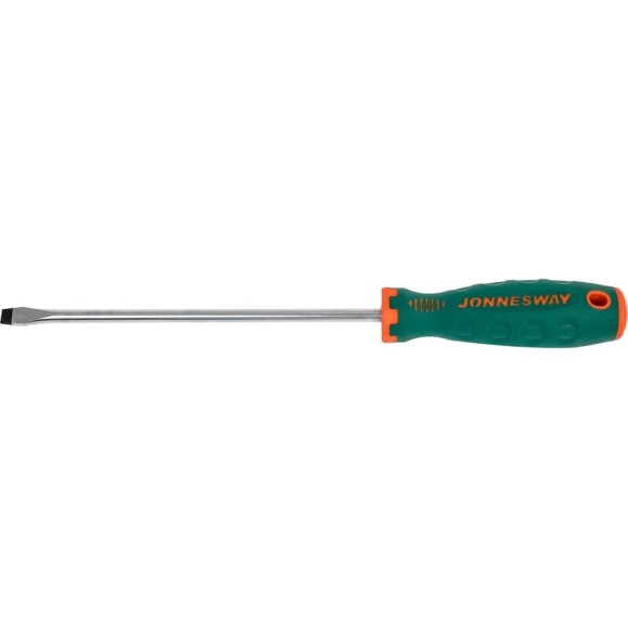 Стержневая шлицевая отвертка Jonnesway Anti-Slip Grip SL8.0х200 мм 46135 D71S8200 Стержневая шлицевая отвертка Jonnesway Anti-Slip Grip SL8.0х200 мм 46135 D71S8200