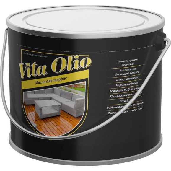 Масло для террас Vita Olio, цвет Бесцветное, 5 л 258564 Масло для террас Vita Olio, цвет Бесцветное, 5 л 258564
