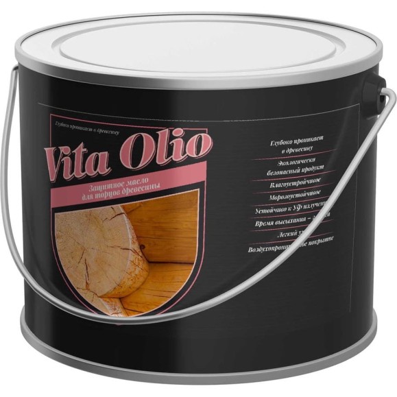 Масло-воск для торцов Vita Olio, бесцветное, 2,5 л 258601 Масло-воск для торцов Vita Olio, бесцветное, 2,5 л 258601