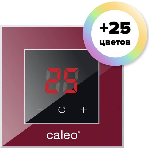 Терморегулятор CALEO NOVA встраиваемый цифровой, 3,5 кВт, вишня УП-00000431 Терморегулятор CALEO NOVA встраиваемый цифровой, 3,5 кВт, вишня УП-00000431