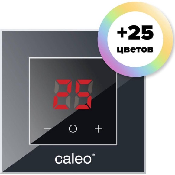 Терморегулятор CALEO NOVA встраиваемый цифровой, 3,5 кВт, антрацит УП-00000432 Терморегулятор CALEO NOVA встраиваемый цифровой, 3,5 кВт, антрацит УП-00000432