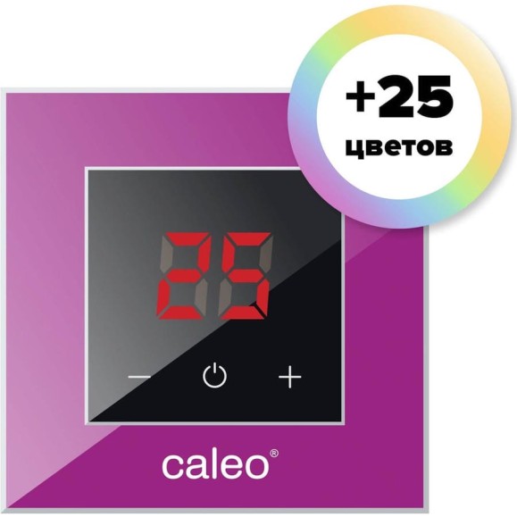 Терморегулятор CALEO NOVA встраиваемый цифровой, 3,5 кВт, фуксия УП-00000425 Терморегулятор CALEO NOVA встраиваемый цифровой, 3,5 кВт, фуксия УП-00000425
