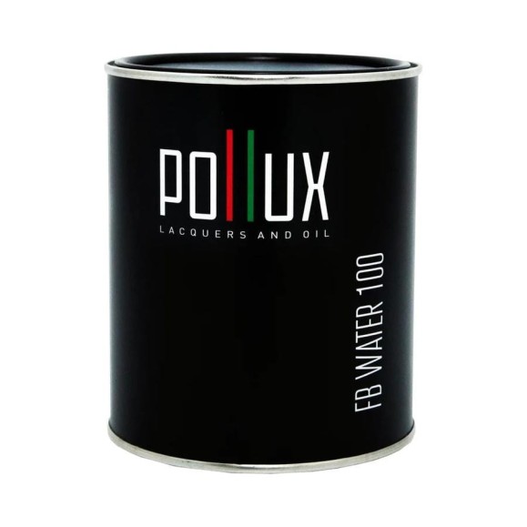 Пропитка для дерева водоотталкивающая акриловая матовая Pollux FB Water 100 3 в 1, антисептик / лазурь / грунтовка для древесины, быстросохнущая, без запаха, цвет кремово-белый (RAL9001) 5L FB100C-9001-5L