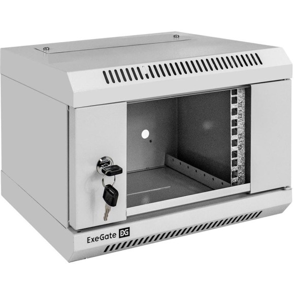 Шкаф телекоммуникационный ExeGate 10 настенный 4U EС-WM-4U.310.G.GREY 10”, 4U, 330x310x230mm ШхГхВ , передняя дверь закаленное стекло, пыле- и влагозащита I 300249