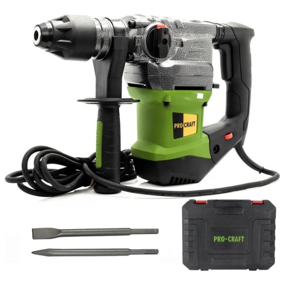 Перфоратор PROCRAFT 1500 Вт, 6,0 Дж, 0-4500 уд/мин, SDS+ BH2200 Перфоратор PROCRAFT 1500 Вт, 6,0 Дж, 0-4500 уд/мин, SDS+ BH2200