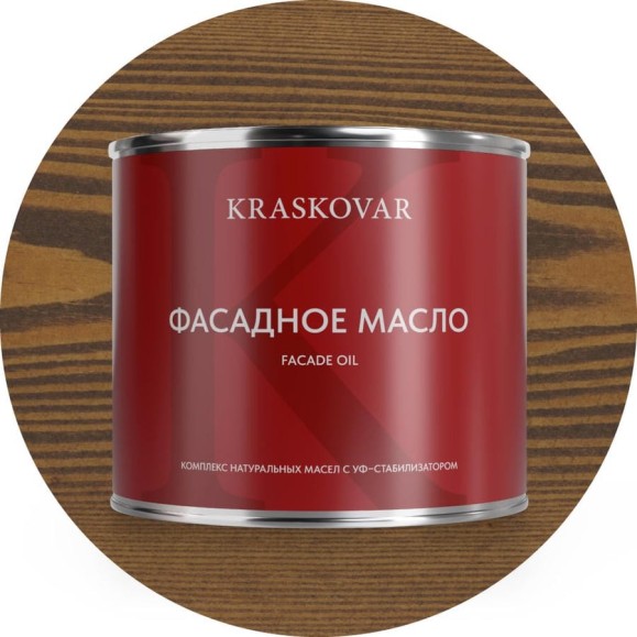 Масло фасадное Kraskovar Орех 2,2л 1158