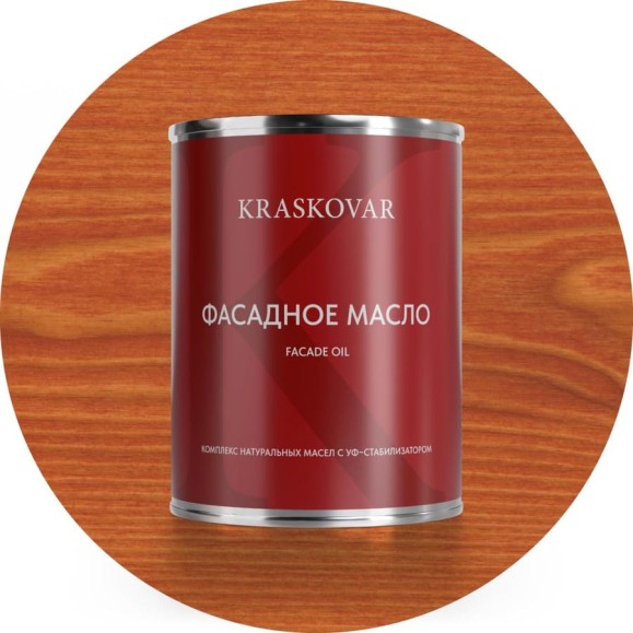 Масло фасадное Kraskovar Лиственница 0,75л 1237