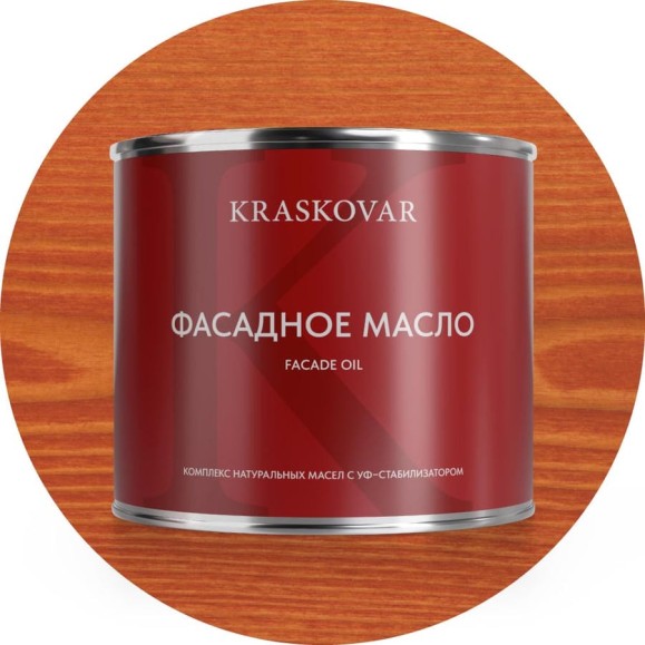 Масло фасадное Kraskovar Махагон 2,2л 1154 Масло фасадное Kraskovar Махагон 2,2л 1154