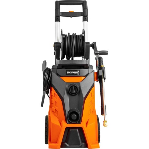 Мойка высокого давления SKIPER PM-210 PRO (2800Вт; 210 Бар; 8м шланг; 19,5кг; бесщ.дв;катушка;щётка) 00-00026585