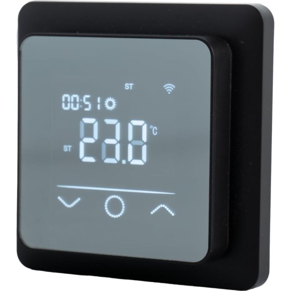 Терморегулятор Warmcoin W600i MIRROR BLACK (Zigbee) W_600_Zig_MirBk_ Терморегулятор Warmcoin W600i MIRROR BLACK (Zigbee) W_600_Zig_MirBk_