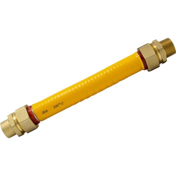 Подводка для газа Kofulso 3/4×1/2 дюйма с муфтами, 50 см (НР-ВР) KFG BCG/BICG20_1/2 500 Подводка для газа Kofulso 3/4×1/2 дюйма с муфтами, 50 см (НР-ВР) KFG BCG/BICG20_1/2 500