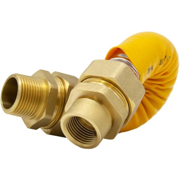 Подводка для газа Kofulso 3/4×1/2 дюйма с муфтами, 150 см (НР-ВР) KFG BCG/BICG20_1/2 1500 Подводка для газа Kofulso 3/4×1/2 дюйма с муфтами, 150 см (НР-ВР) KFG BCG/BICG20_1/2 1500