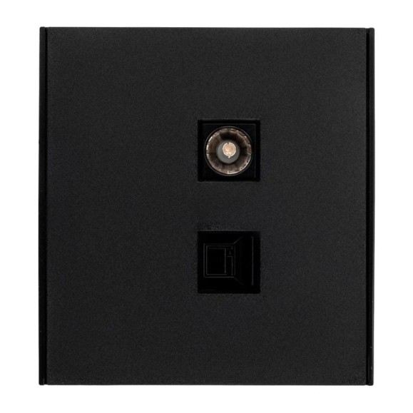 Механизм розетки KRANZ STRONG RJ45 категория 6 + TV антрацит KR-78-0722-5 Механизм розетки KRANZ STRONG RJ45 категория 6 + TV антрацит KR-78-0722-5