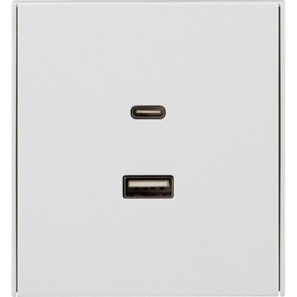 Механизм розетки KRANZ STRONG USB-A+Type-C 3А с функцией быстрой зарядки жемчуг KR-78-0734-4 Механизм розетки KRANZ STRONG USB-A+Type-C 3А с функцией быстрой зарядки жемчуг KR-78-0734-4