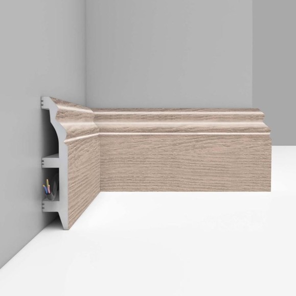 Плинтус напольный Decomaster 100x22x2400 мм D232-83 ДМ Плинтус напольный Decomaster 100x22x2400 мм D232-83 ДМ