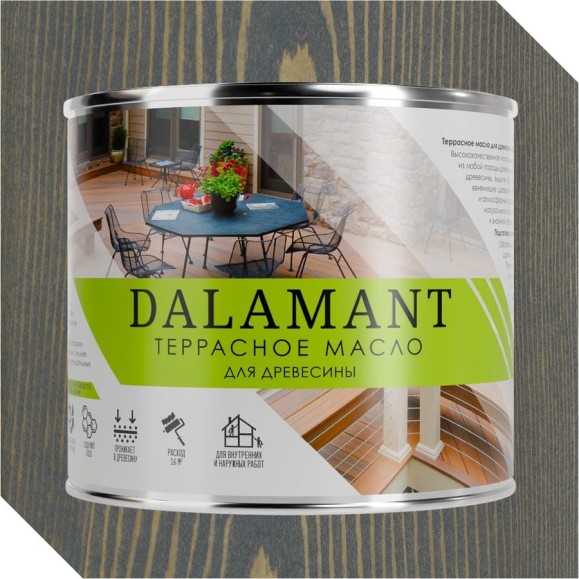 Масло террасное Dalamant Графит 2л ДЛ-00001132 Масло террасное Dalamant Графит 2л ДЛ-00001132