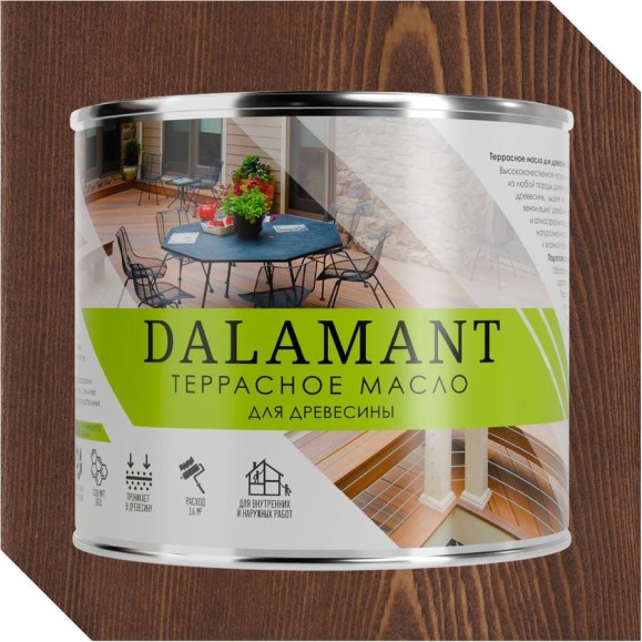 Масло террасное Dalamant Орех Гварнери 2л ДЛ-00001136 Масло террасное Dalamant Орех Гварнери 2л ДЛ-00001136