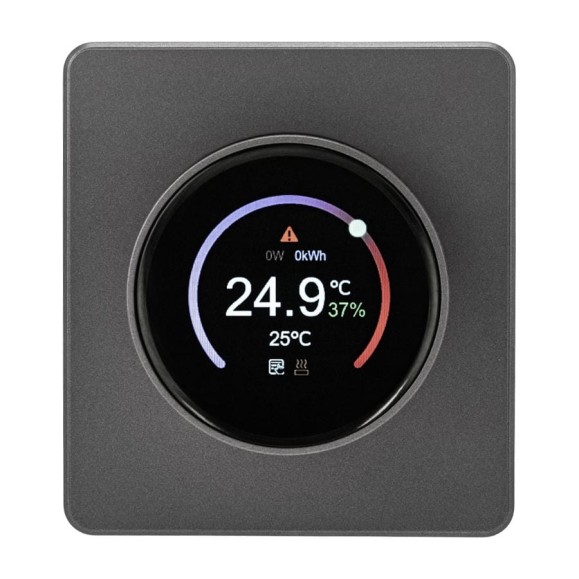 Терморегулятор KRANZ ROUND Wi-Fi с/у титан KR-78-0728-2 Терморегулятор KRANZ ROUND Wi-Fi с/у титан KR-78-0728-2