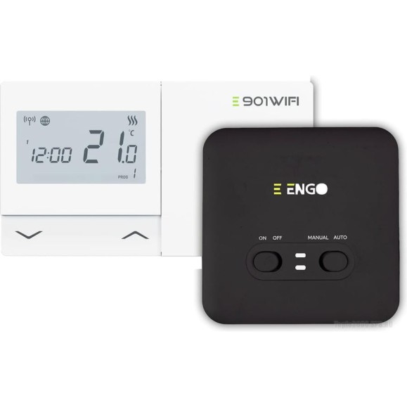 Терморегулятор ENGO controls беспроводной, управляемый через интернет, Wi-Fi, на батарейках E901-WIFI