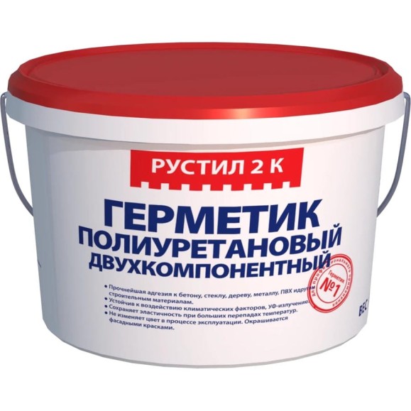 Полиуретановый герметик Рустил 2к, 12,5 кг, белый 61458330 Полиуретановый герметик Рустил 2к, 12,5 кг, белый 61458330