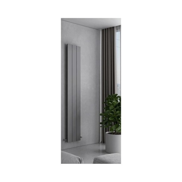 Радиатор отопления вертикальный трубчатый MIVARMO Multiflex алюминиевый 3 секции, 1750 мм, серебро, правое MB3-1750-9006-MR Радиатор отопления вертикальный трубчатый MIVARMO Multiflex алюминиевый 3 секции, 1750 мм, серебро, правое MB3-1750-9006-MR