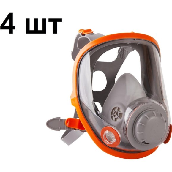 Полнолицевая маска из силикона размер M средний, 4 шт Jeta Safety 5950-box-M Полнолицевая маска из силикона размер M средний, 4 шт Jeta Safety 5950-box-M