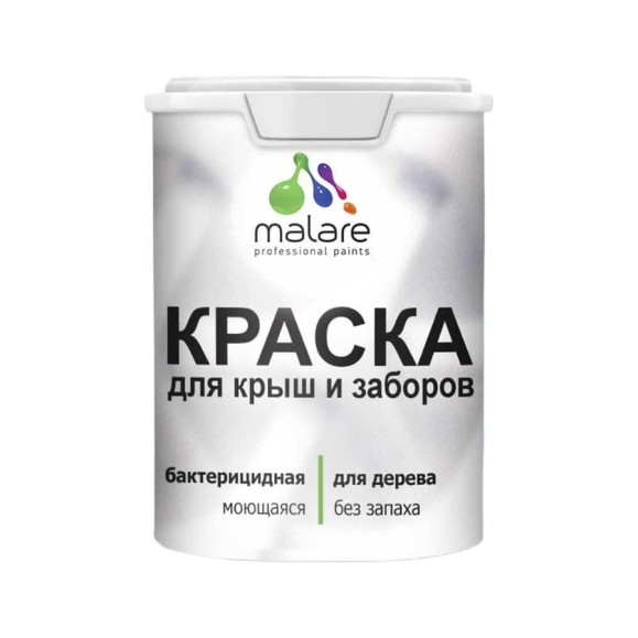 Краска MALARE для деревянного забора, крыши из шифера, морской риф, 10 кг КДЗАМОРМ1000 Краска MALARE для деревянного забора, крыши из шифера, морской риф, 10 кг КДЗАМОРМ1000