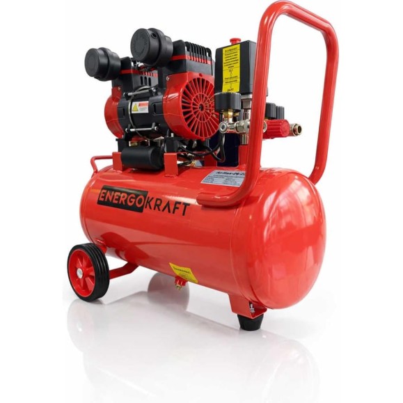 Компрессор ENERGOKRAFT AIRMAX безмасляный 24/280 1,5кВт, 280л/мин, 24л, 8 атм 00-00000050 Компрессор ENERGOKRAFT AIRMAX безмасляный 24/280 1,5кВт, 280л/мин, 24л, 8 атм 00-00000050