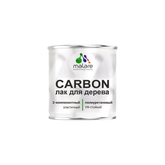 Лак полиуретановый MALARE 2К CARBON для защиты дерева, адгезионный влагостойкий высокопрочный износостойкий, УФ-стойкий глянцевый (16 кг + 1.6 кг отвердитель) ПУЛДЕРПРГ1600 Лак полиуретановый MALARE 2К CARBON для защиты дерева, адгезионный влагостойкий высокопрочный износостойкий, УФ-стойкий глянцевый (16 кг + 1.6 кг отвердитель) ПУЛДЕРПРГ1600