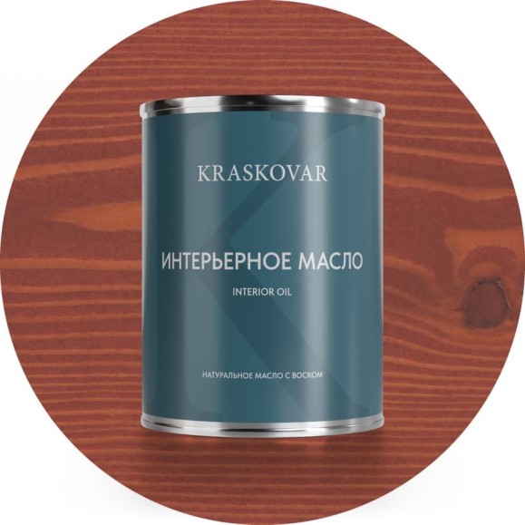 Масло интерьерное Kraskovar Вишня 0,75л 1262 Масло интерьерное Kraskovar Вишня 0,75л 1262