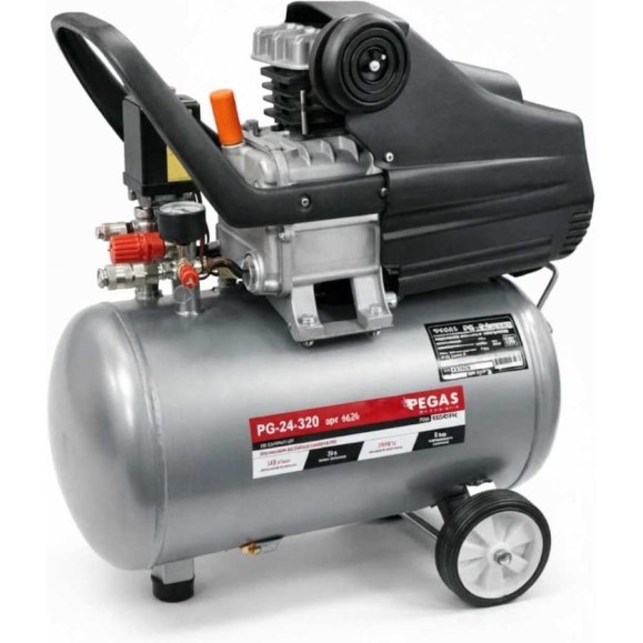 Поршневой масляный компрессор Pegas pneumatic Professional 24-320 6624