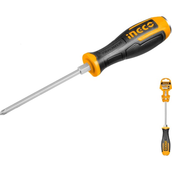 Отвертка крестовая ударная INGCO PH3 x 200 INDUSTRIAL HGTS68PH3200 Отвертка крестовая ударная INGCO PH3 x 200 INDUSTRIAL HGTS68PH3200