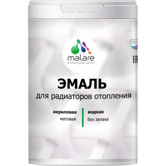 Эмаль EcoCorr MALARE для труб и радиаторов отопления, для батарей, водная акриловая без запаха матовая, скайдайвер, 1 кг ЭЭКОСКАМ0100 Эмаль EcoCorr MALARE для труб и радиаторов отопления, для батарей, водная акриловая без запаха матовая, скайдайвер, 1 кг ЭЭКОСКАМ0100
