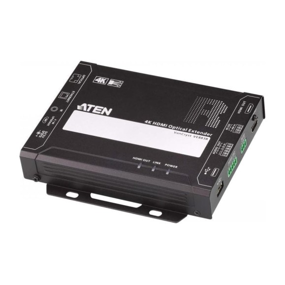 Удлинитель ATEN extender receiver, HDMI+AUDIO+USB+RS232+IR+ETHERNET, 300 м., 2xОптич.волокно многомод.850нм, HDMI+5 клемм+USB A+3 клеммы VE883RK1-AT-G Удлинитель ATEN extender receiver, HDMI+AUDIO+USB+RS232+IR+ETHERNET, 300 м., 2xОптич.волокно многомод.850нм, HDMI+5 клемм+USB A+3 клеммы VE883RK1-AT-G