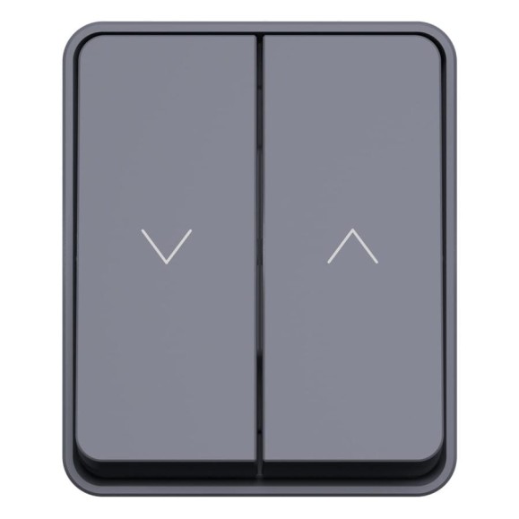 Выключатель 2-клавишный для жалюзи Systeme Electric AtlasDesign Profi IP54, 10 АХ, открытой установки, Антрацит ATN544019 Выключатель 2-клавишный для жалюзи Systeme Electric AtlasDesign Profi IP54, 10 АХ, открытой установки, Антрацит ATN544019