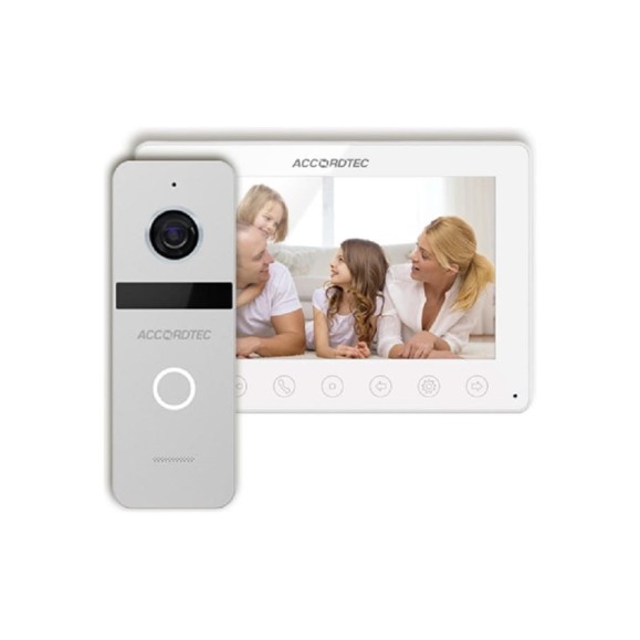 Комплект домофонии ACCORDTEC AT-home10 WH-SL AT-14730 Комплект домофонии ACCORDTEC AT-home10 WH-SL AT-14730
