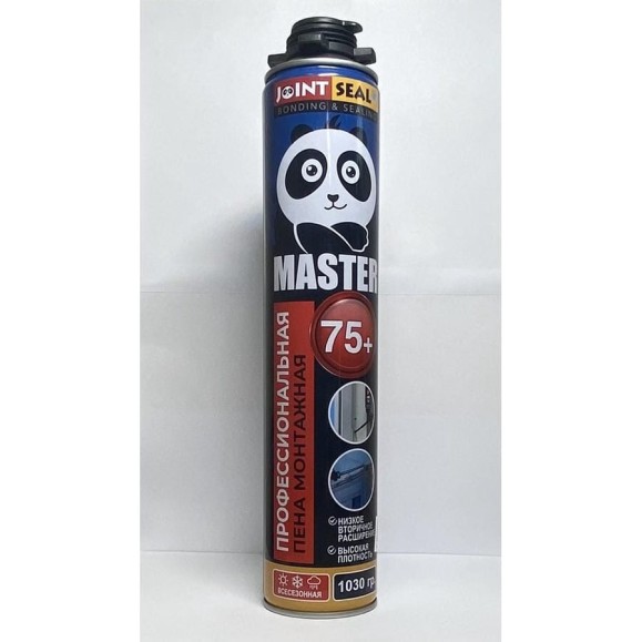 Всесезонная профессиональная монтажная пена JOINTSEAL PUFOAM MASTER 1030 гр. PU-FOAM-MASTER ALLS 75+ Всесезонная профессиональная монтажная пена JOINTSEAL PUFOAM MASTER 1030 гр. PU-FOAM-MASTER ALLS 75+