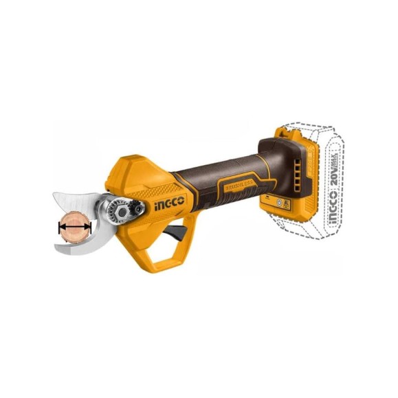 Аккумуляторный секатор INGCO INDUSTRIAL 20 В Li-Ion CSSLI202581 Аккумуляторный секатор INGCO INDUSTRIAL 20 В Li-Ion CSSLI202581