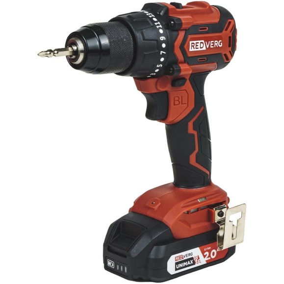 Шуруповерт аккумуляторный бесщеточный REDVERG RD-S18BL/U2 6686435 Шуруповерт аккумуляторный бесщеточный REDVERG RD-S18BL/U2 6686435