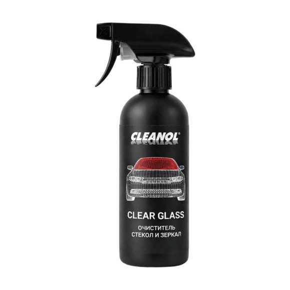 Очиститель стекол и зеркал флакон 500 мл CLEAR GLASS CLEANOL 0.500/0008