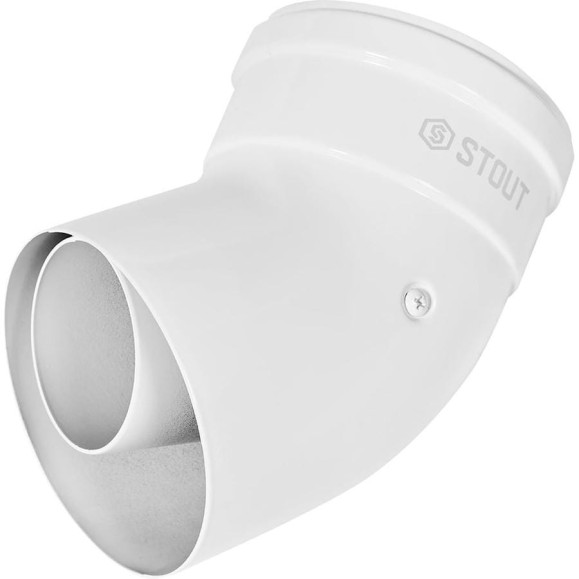 Отвод 45° традиционный коаксиальный STOUT SCR-6010-000145, 45°, D60 (м-м)/100 (м-м) PEE9H4MM72P9NR Отвод 45° традиционный коаксиальный STOUT SCR-6010-000145, 45°, D60 (м-м)/100 (м-м) PEE9H4MM72P9NR