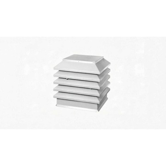 Дымник Модерн ПРОФМЕТСТИЛЬ 520х520х370 RAL 9003 Арт. 1348