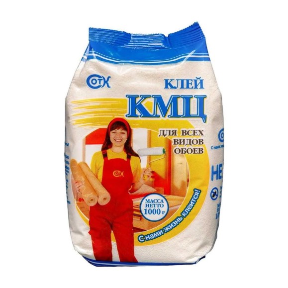 Клей для обоев КМЦ 7 штук в упаковке, 1000 гр 4607133684914 Клей для обоев КМЦ 7 штук в упаковке, 1000 гр 4607133684914